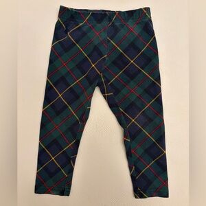 Polo by Ralph Lauren Kids Plaid Leggings - Green and Blue- 2T